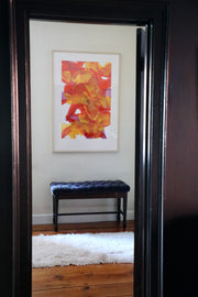Sheldon Berlyn, Abstract Oil on Paper (1997)