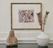 Salvatore Grippi, Figural Watercolor on Paper (1953)