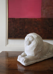 Serge Ponomarev, Carved Marble Lion (1958)