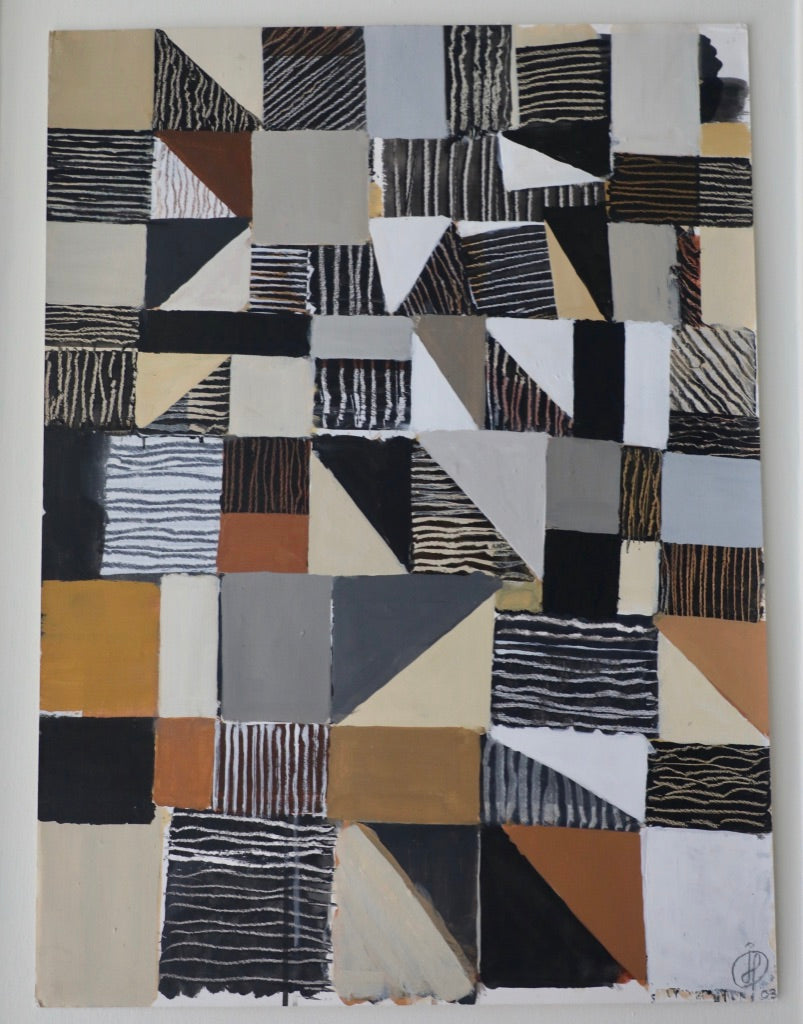 Irving Haynes, Abstract Acrylic on Paper (2003)