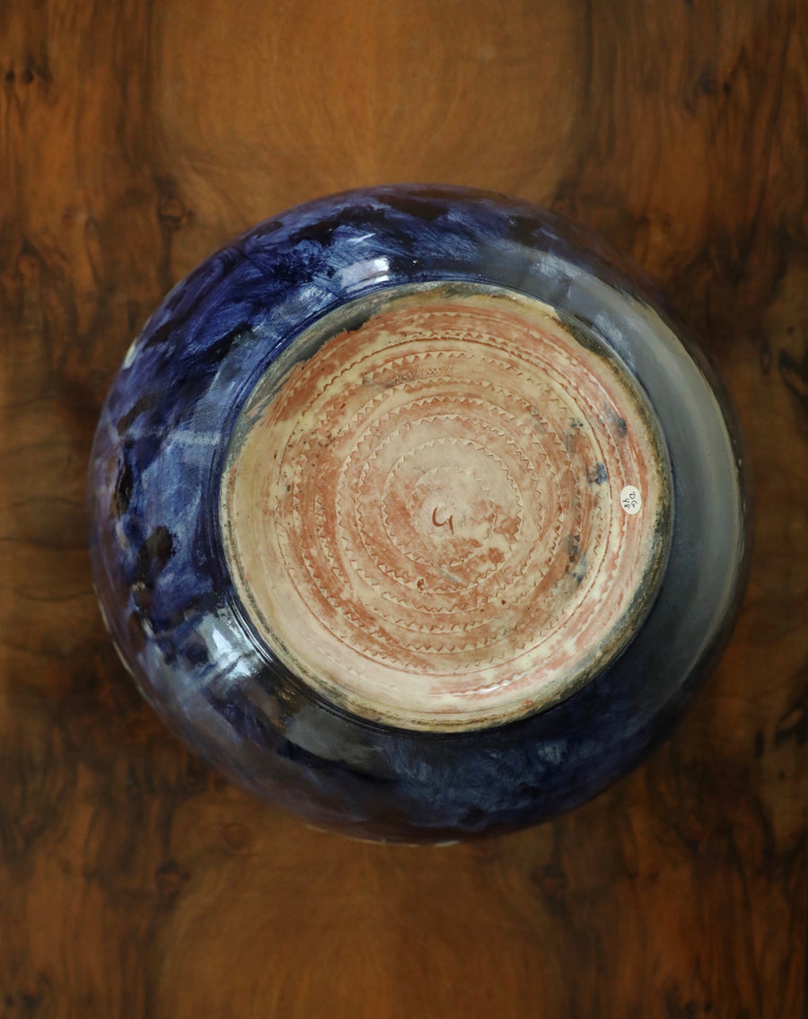 David Garland, Blue and White Glazed Earthenware Bowl (late 20th century)