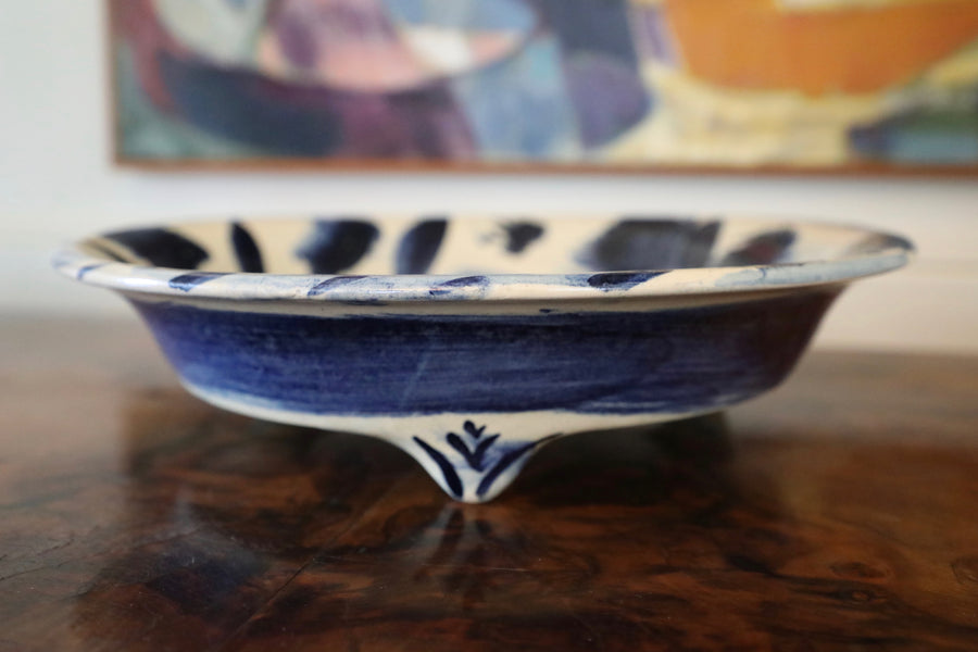 David Garland, Blue and White Glazed Earthenware Bowl (c. 1980s)