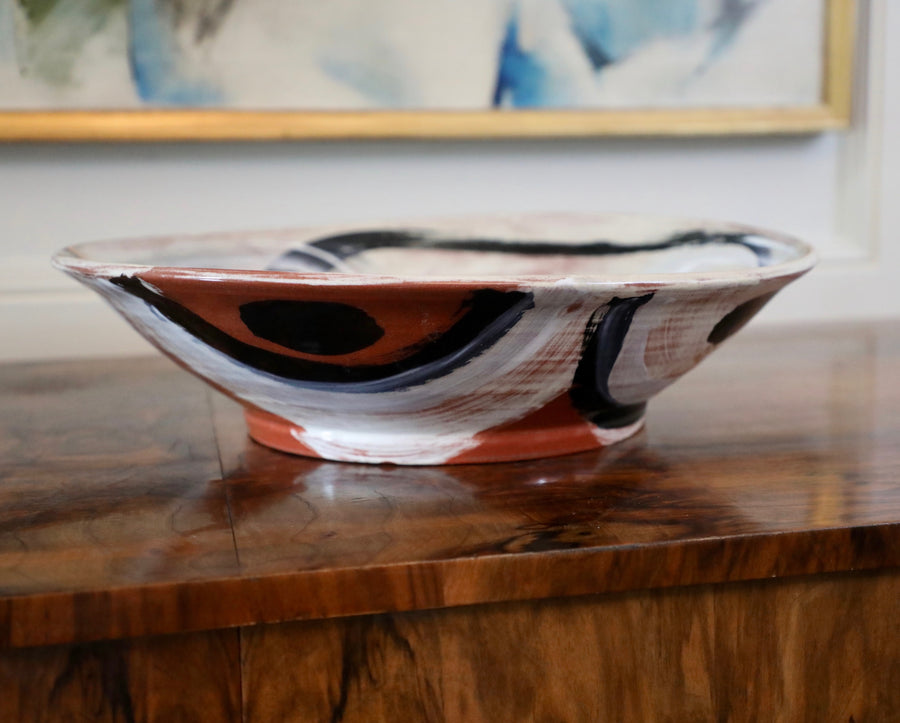 Don Nakamura, Large Shallow Terracotta Bowl (late 20th century)