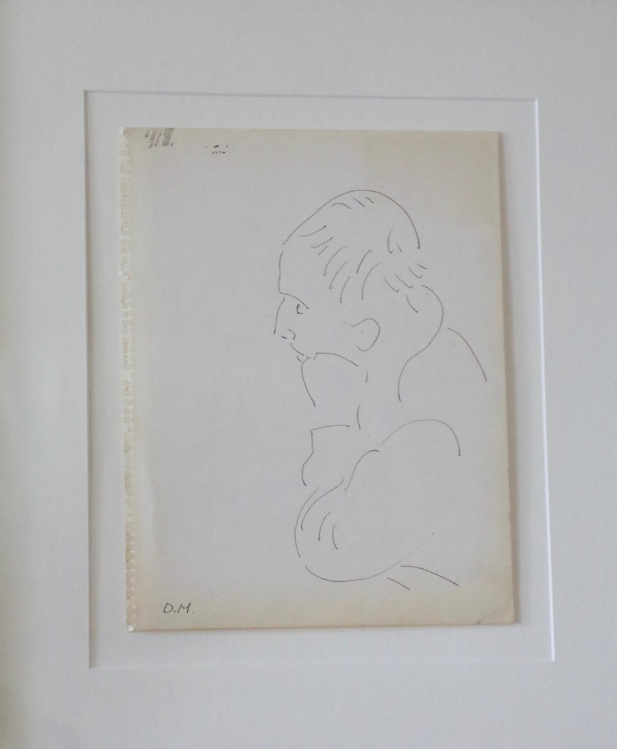 Dora Maar, Untitled Drawing of a Man in Profile