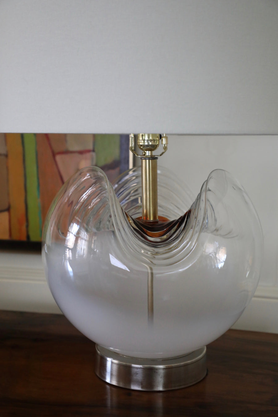 Carlo Nason (attr.) for Mazzega Blown Glass Table Lamp (c. 1980s)