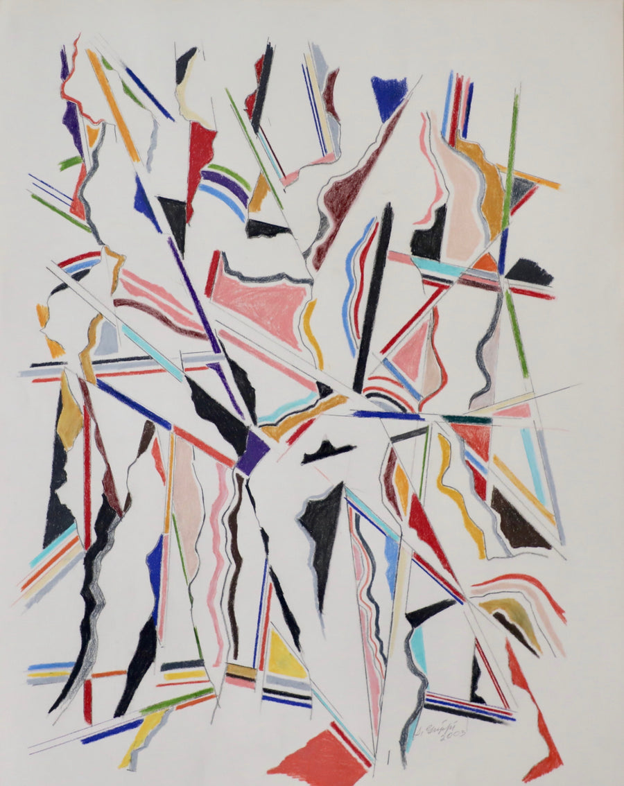 Salvatore Grippi, Abstract Geometric Work on Paper on Paper (2003)