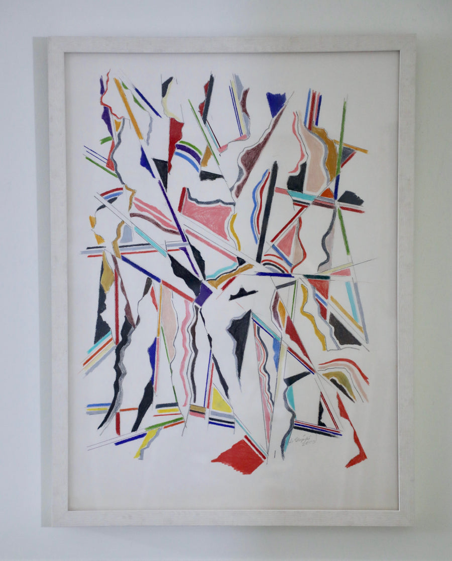 Salvatore Grippi, Abstract Geometric Work on Paper on Paper (2003)