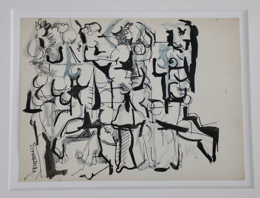 Salvatore Grippi, Figural Work on Paper (1953)