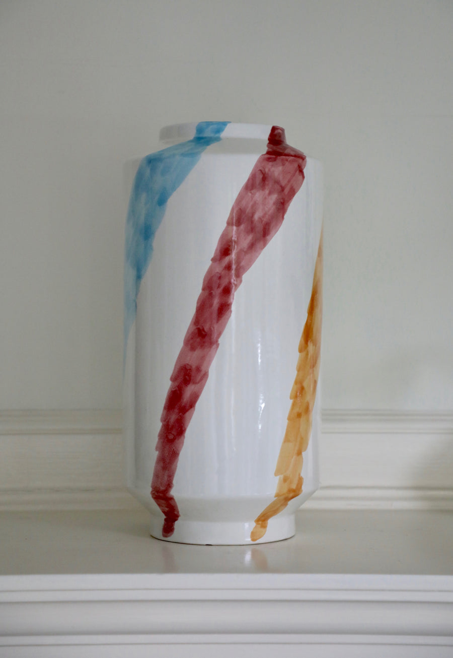 Piero Dorazio, Tall Ceramic Vase (last quarter 20th century)