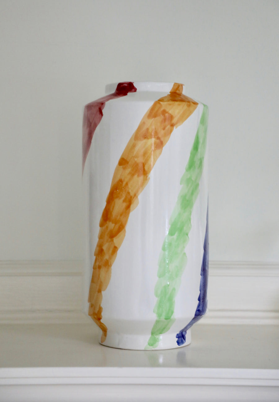 Piero Dorazio, Tall Ceramic Vase (last quarter 20th century)