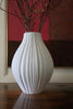 Martin Freyer, Monumental White Pleated Vase (1968)