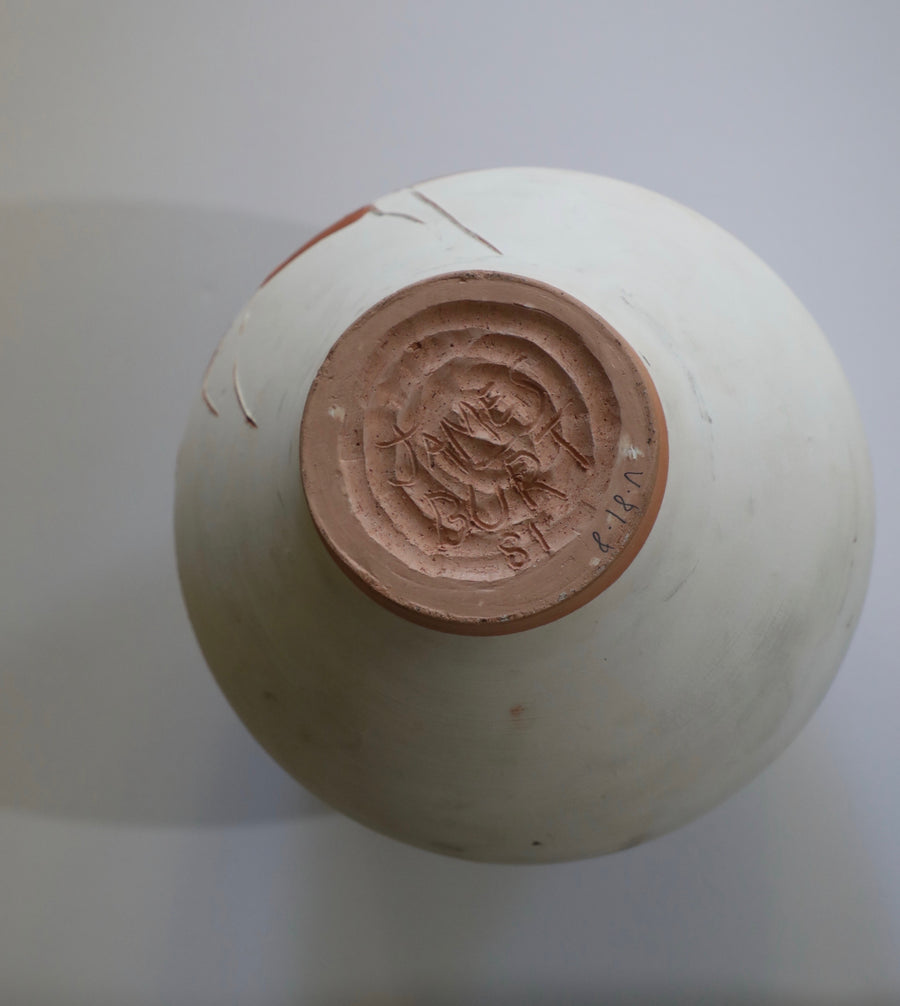 Reuben Nakian and James Burt, Incised White Terracotta Vase Depicting Leda and the Swan (1984)